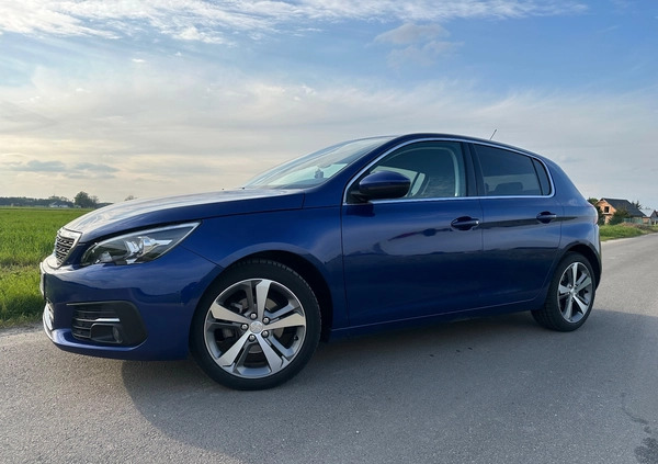 Peugeot 308 cena 49000 przebieg: 79000, rok produkcji 2019 z Odolanów małe 254